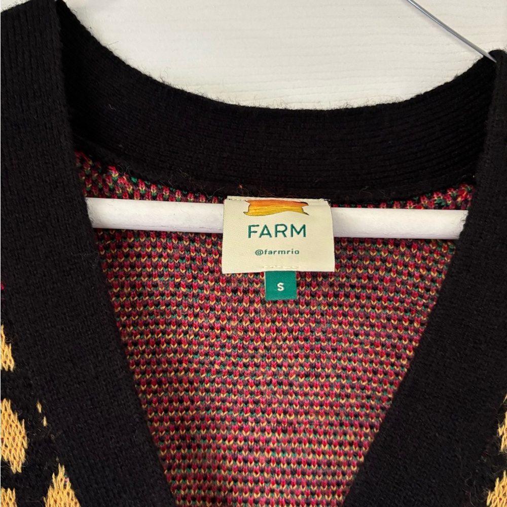 FARM Rio Rainbow Leopard Cardigan - Picture 10 of 11